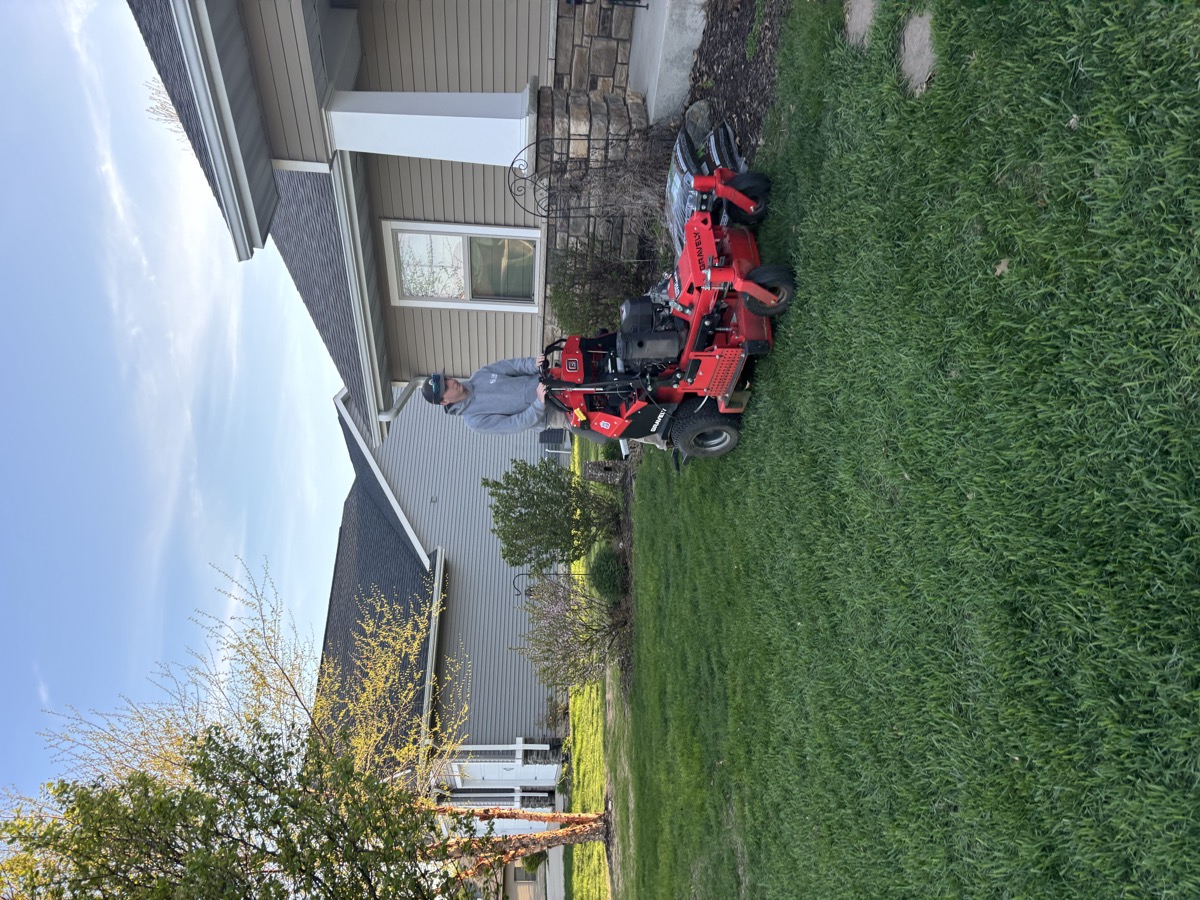 Ryan Rasmussen, owner of Ryan Ras Lawn and Landscape, Solon, Iowa